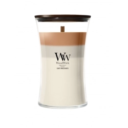WoodWick Trio Café Macchiato Świeca zapachowa z drewnianym knotem 610 g